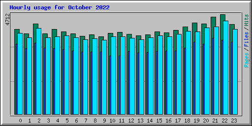 Hourly usage for October 2022
